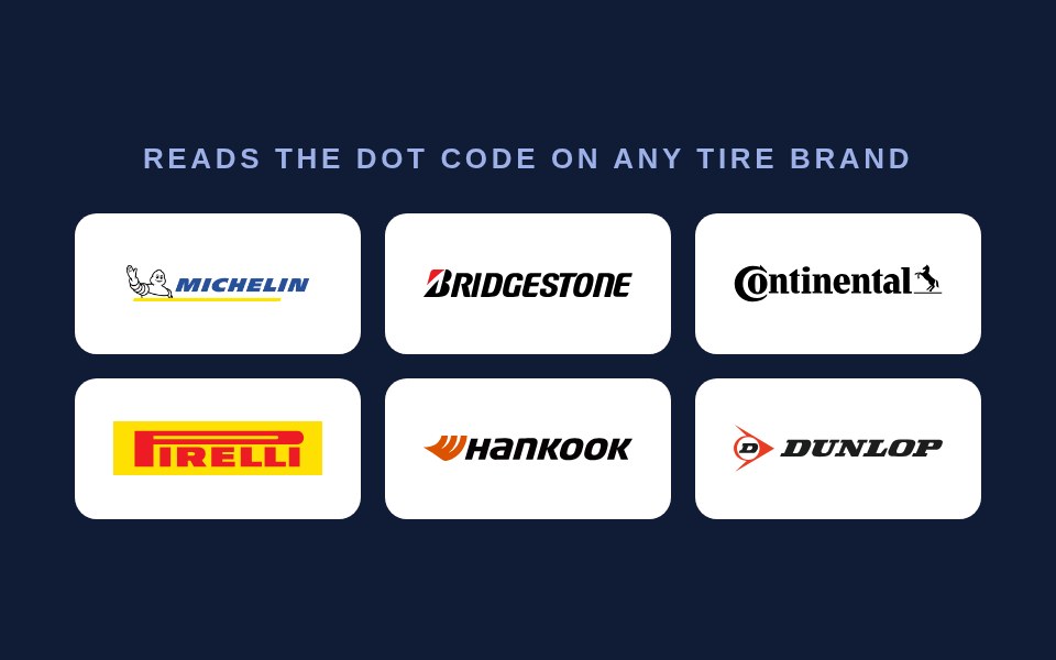 Tire brand logos